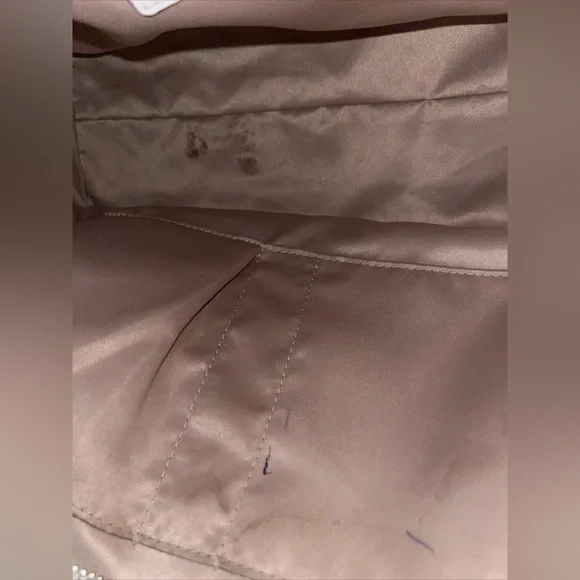 Coach All Leather Taylor Eyelet Shoulder Carryall Handbag tote purse F27391 wht - Picture 8 of 10